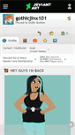 Mobile Screenshot of gothicjinx101.deviantart.com
