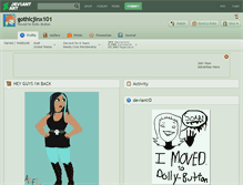 Tablet Screenshot of gothicjinx101.deviantart.com