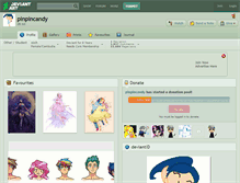 Tablet Screenshot of pinpincandy.deviantart.com