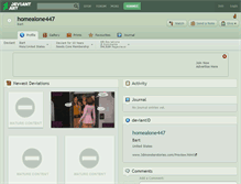 Tablet Screenshot of homealone447.deviantart.com