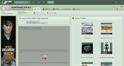 Desktop Screenshot of modelsheetcentral.deviantart.com