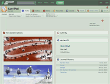 Tablet Screenshot of iluv-ipod.deviantart.com