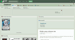 Desktop Screenshot of deepthrout.deviantart.com