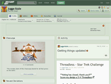 Tablet Screenshot of jugga-lizzle.deviantart.com