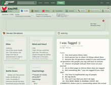 Tablet Screenshot of kmc995.deviantart.com