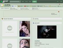 Tablet Screenshot of liiliifish.deviantart.com