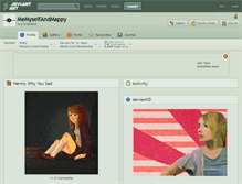 Tablet Screenshot of memyselfandmappy.deviantart.com