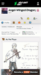 Mobile Screenshot of angel-winged-dragon.deviantart.com