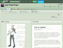 Tablet Screenshot of angel-winged-dragon.deviantart.com