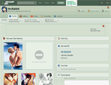 Tablet Screenshot of mrsrabbit.deviantart.com