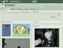 Tablet Screenshot of laurengaskarthx.deviantart.com