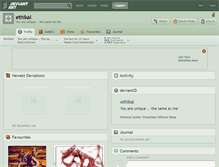 Tablet Screenshot of ethikal.deviantart.com