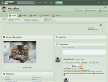 Tablet Screenshot of narcotico.deviantart.com