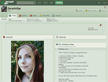 Tablet Screenshot of devarinstar.deviantart.com