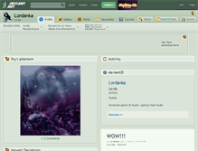 Tablet Screenshot of lordanka.deviantart.com