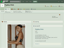Tablet Screenshot of playboy-chick.deviantart.com
