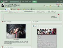 Tablet Screenshot of inlovewiththephantom.deviantart.com