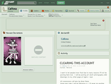 Tablet Screenshot of cailiosa.deviantart.com