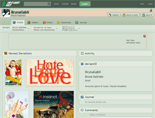 Tablet Screenshot of brunagabii.deviantart.com