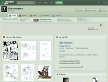 Tablet Screenshot of dire-musaera.deviantart.com