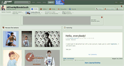 Desktop Screenshot of allovermyblondesouth.deviantart.com