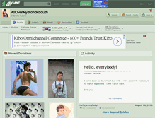 Tablet Screenshot of allovermyblondesouth.deviantart.com