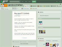 Tablet Screenshot of legendarylickingdogs.deviantart.com