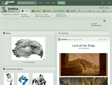Tablet Screenshot of derfblue.deviantart.com