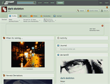 Tablet Screenshot of dark-skeleton.deviantart.com