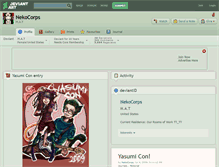 Tablet Screenshot of nekocorps.deviantart.com