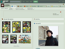 Tablet Screenshot of crislink.deviantart.com