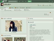 Tablet Screenshot of jodie-odie-o.deviantart.com