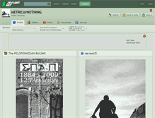 Tablet Screenshot of metricornothing.deviantart.com