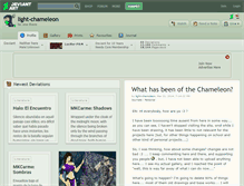 Tablet Screenshot of light-chameleon.deviantart.com