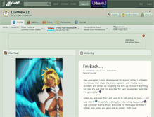 Tablet Screenshot of luvdrew22.deviantart.com