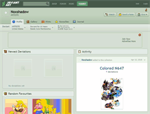 Tablet Screenshot of noxshadow.deviantart.com