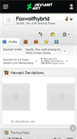 Mobile Screenshot of foxwolfhybrid.deviantart.com