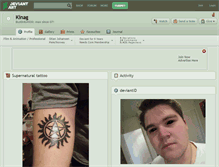 Tablet Screenshot of kinag.deviantart.com