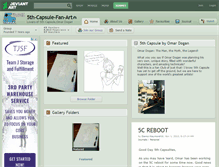 Tablet Screenshot of 5th-capsule-fan-art.deviantart.com