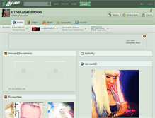 Tablet Screenshot of isthekarlaediitiions.deviantart.com