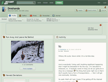 Tablet Screenshot of dreshanda.deviantart.com
