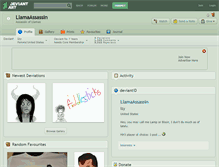 Tablet Screenshot of llamaassassin.deviantart.com