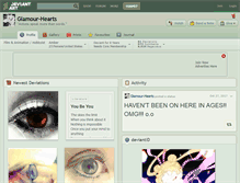 Tablet Screenshot of glamour-hearts.deviantart.com