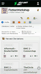 Mobile Screenshot of fictionworkshop.deviantart.com