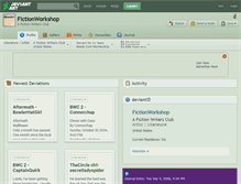 Tablet Screenshot of fictionworkshop.deviantart.com