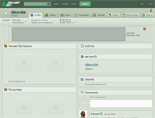 Tablet Screenshot of djsucube.deviantart.com