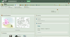 Desktop Screenshot of pioka.deviantart.com