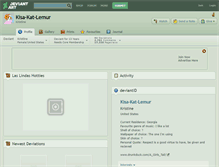 Tablet Screenshot of kisa-kat-lemur.deviantart.com