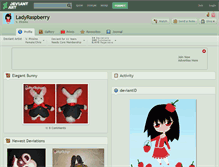 Tablet Screenshot of ladyraspberry.deviantart.com