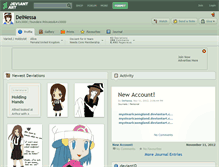 Tablet Screenshot of deinessa.deviantart.com